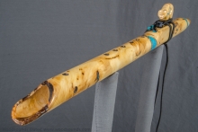 Yellow Cedar Burl Native American Flute, Minor, Mid G-4, #K29A (8)